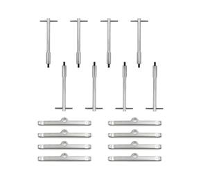 NbgrvB Kit de sujeción de tapa de válvula cromada alta para SBC 283 327 350 | Alerón lateral con aspecto de carbono 6 MK6 2009-13, 2 piezas de alerón lateral para ventana trasera 6