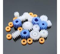 NbgrvB Kit para construcción 26Pcs con para engranajes Cónicos Kit para | Plástico , compatible motores 130-370, ideal robótica educativa, incluye casquillos 2mm