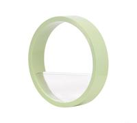 NbgrvB Macetas de pared para suculentas y orquídeas colgantes para balcón, jardín, macetas de plástico con herrajes de 25 x 25 x 5 cm (verde claro)