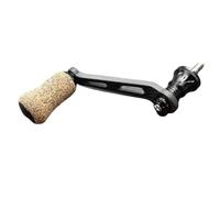 NbgrvB Mango de fibra de carbono de un solo brazo de 70 mm para Shimano Stradic Stella Sahara Vanquish Twin Power, pieza de reparación de carrete giratorio, color dorado y negro