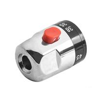 NbgrvB Manija termostática de control de temperatura, grifo mezclador de baño y válvulas de ducha, 57,5 mm de longitud, 40 mm de diámetro, plástico plateado, se adapta a 24 cartuchos con 9,6 mm de