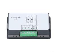 NbgrvB Medidor de pantalla digital industrial para analógico 0-10V 2-10V 0-20mA 4-20mA Rango configurable de entrada Sensor de monitoreo multipunto Dispositivo de lectura de datos Negro