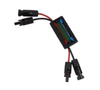 NbgrvB Medidor de potencia para aviones y sistemas solares con rango de voltaje de 60 V, LCD retroiluminado de 16 x 2, conector fotovoltaico, para aplicaciones EV y fotovoltaicas (200 A)