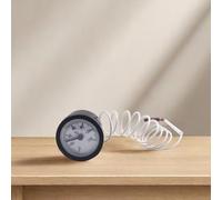 NbgrvB Medidor de temperatura capilar para agua y aceite de 0 a 120 °C con sensor de 1 m, termómetro de lectura remota de latón, ± 2 % de precisión, pantalla de graduación transparente de 2 °C