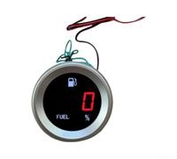 NbgrvB Medidor digital de nivel de combustible con alarma intermitente para coche, medidor de nivel de combustible