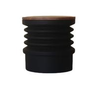 NbgrvB Molinillo de café de silicona, dosis única para tolva con tapa de madera, limpieza por soplado, compatible con molinillo de espresso, tapa de madera negra (7,6 x 7 x 7 cm)
