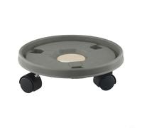 NbgrvB Mover plantas de 260 mm con ruedas, para enrollar resina resistente para macetas grandes, para bandeja giratoria de 360° para plantas interiores y exteriores, soporta hasta 50 libras (gris)