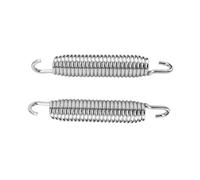 NbgrvB Muelle tensor de bomba de cortacésped de 6-3/4 pulgadas 034-2009-00, para resorte de tensión de metal resistente para cortacéspedes MZ, ZT, Outlaw, color plateado (2 piezas)