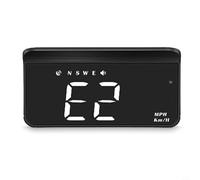 NbgrvB Pantalla frontal blanca M1 para parabrisas de coche, monitor de proyección de velocidad real, proyector de velocidad GPS con alertas de fatiga y sobrevelocidad, pantalla HUD para todos los