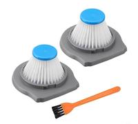 NbgrvB Paquete de 2 filtros de repuesto para aspiradoras de mano HLVC315J10 HLVC315B10 HLVC315B01 Reviva Series con cepillo (2)
