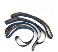 NbgrvB Paquete de 4 bandas de lijado de cerámica de 2 x 72 pulgadas, grano 40, 60, 80, 120, bandas bidireccionales resistentes al agua, afilado de metales