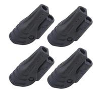 NbgrvB Paquete de 4 conectores de junta plegable para postes de identificación de 8,5/9,5/11 mm, de plástico, para camping, toldo, cenador, pieza de reparación, color negro, marco de 8,5 mm