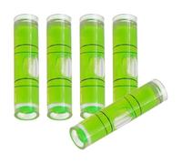 NbgrvB Paquete de 5 mini niveles de burbuja para medición de precisión con diseño compacto de 23 x 8 mm, niveles de polipropileno resistentes para nivelación y equilibrio precisos, transparente y