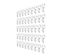 NbgrvB Paquete de 50 ganchos metálicos de nailon para cortina RV | Híbrido de metal de nailon, acción deslizante suave, se adapta a la mayoría de pistas de RV, valor de paquete de 50