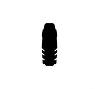 NbgrvB para cuadro de bicicleta para protección pegatina hecha de silicona, protector de tubo descendente MTB para evitar arañazos y astillas, película negra (D)