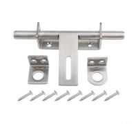 NbgrvB Pestillo deslizante de 170 mm, 304 para cerradura de cerrojo montado en acero inoxidable con agujero de candado, perno de seguridad grueso, cobertizo de jardín para puerta