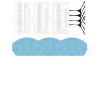 NbgrvB Piezas de repuesto para aspiradora Nedis WIFIVCB01: 4 cepillos laterales, 3 filtros y 3 almohadillas para fregona WiFi VCB01 Robot Aspirador