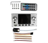 NbgrvB -Placa de decodificación de audio estéreo con pantalla IPS de 2.8 pulgadas, reproducción de música sin pérdidas a través de BT/TF/USB, salida digital y analógica I2S (plata)