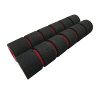 NbgrvB Puños antideslizantes para manillar de motocicleta, cubierta de esponja de espuma suave, color rojo y negro, ergonómicos, antifatiga, 4 accesorios