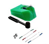 NbgrvB Repuesto para stylus para Audio para technica AT VMN95E VMN95C | Repuesto para lápiz capacitivo para AT-VMN95E, aguja de punta de diamante para tocadiscos, aguja de cartucho verde para