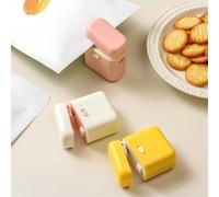 NbgrvB Sellador de bolsas recargable para bolsas de aperitivos de plástico, sellado térmico con refrigerador magnético, ahorro de alimentos portátil, camping, color blanco
