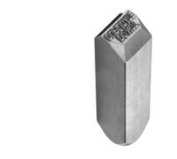 NbgrvB Sello de acero con texto en inglés "Do Not Duplicate" de 1/16 pulgadas para principiantes, personalización para diseño compacto, color gris