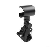 NbgrvB Shark ChillPill - Abrazadera para ventilador de bicicleta giratoria | Rotación de 360 grados, ángulo ajustable, refrigeración manos libres, se adapta a carrito de golf de bicicleta, acabado negro