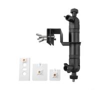 NbgrvB Soporte de canalón ABS resistente a la intemperie para paneles solares y cámaras de seguridad, compatible con anillo para Arlo y para EufyCam (negro)