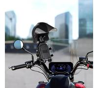 NbgrvB Soporte de teléfono para mini sombrilla, soporte de navegación para casco con material ABS, 19,2 x 14,6 x 9,5 cm, color negro