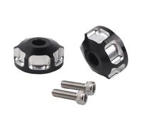 NbgrvB Tapa de manillar para Bombardier Can-Am Spyder F3/F3-S/RT/ST/RSS 2010-2023, extremos de barra de aleación de aluminio con pernos, color negro y plateado