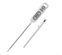 NbgrvB Termómetro de carne de lectura instantánea con respuesta rápida de 3 segundos, sonda de acero inoxidable 304, cuerpo ABS y función de sujeción para cocinar, asar y hornear