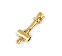 NbgrvB Tornillos de aleación M5 x 30 mm/40 mm para fijación de sillín de bicicleta, hexagonal de 4 mm, cierres ligeros de alta dureza en oro y arco iris, color dorado, M5 x 40 mm