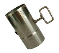 NbgrvB Tubo de extensión de estufa de camping con amortiguador, tubo de extracción de humos de acero inoxidable para tienda de campaña, estufas de leña, 220 x 60 mm/110 x 59 mm, 60 x 110 mm