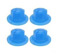 NbgrvB Tuercas de fijación de plástico para ventiladores eléctricos, 4 piezas de 50 x 22 mm, tamaño de 8 mm, rosca inversa compatible con accesorios de ventilador de mesa y pared (azul)