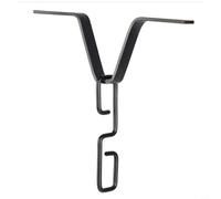 NbgrvB V-Shaped Rain Chain Gutter Adapter Hook For Standard Downspouts Galvanized Iron Hanger Canales Water Flow Away From Home Foundations 6.2 In (negro)