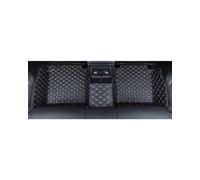 NBHGFF Alfombrillas Coche Alfombrillas para el Suelo del Coche Impermeables de Cobertura Total Accesorios Interiores para Kia Stonic 2017 2018 2019 2020 2021 Alfombrilla Coche(Black White Rear Row)