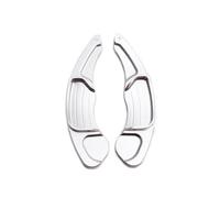 NBHGFF Coche Volante Extender Paletas Cambio Para Ford Para Mondeo Para Edge 2015 2016 2017 2018 2019 Extensión De Palanca De Cambios De Volante De Aluminio(Silver)