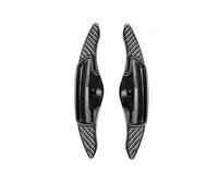 NBHGFF Extensiones Paleta Cambio Volante Coche Para Hyundai Para Genesis Para G80 Extensión De Palanca De Cambios Para Volante De Coche Fibra De Carbono Deportivo(Type A)