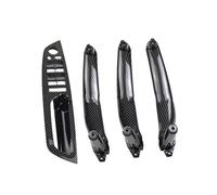 NBHGFF Panel Cubierta Manija Puerta Interior Para X5 X6 E70 E71 E72, Pieza Repuesto Diseño Doble Orificio Para Volante Derecha Manija Puerta Auto(Carbon fiber pattern right)