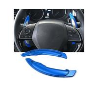 NBHGFF Volante Coche Extensión Cambio Para Mitsubishies 2008-2016 Para Outlander Para Evolution Para Evo X 10th 2 Piezas De Aluminio Para Volante De Coche Palanca De Cambios(Blue)