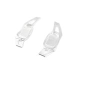 NBHGFF Volante Coche Extensión Cambio Para S3 S5 S6 S8 SQ5 RS3 RS4 RS5 RS6 RS7 RSQ3 Para Avant Quattro Sportback Cabriolet Paletas De Cambio De Volante De Coche(Silver)