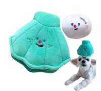 Nbhuiakl Peluche para cachorros, perros de peluche, juguete de entrenamiento para mascotas para diversión interactiva, peluche en forma de perla de concha para patio trasero, césped, casa de mascotas,