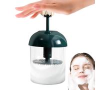 Nbhuiakl Taza para hacer espuma, fácil para hacer espuma para el cuidado de la piel, limpiador facial portátil con batidor, generador automático de espuma facial para el hogar, artefacto de espuma de