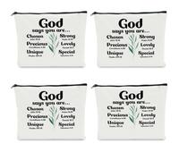 NBIAN Regalos para hermanas de hermana recuerdo para hermana Side by Side Gift Sister Gifts Inspiring Gift Sister Gift, 4 piezas God Says You Are, 10 x 6 inches