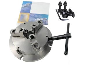NBK-06/NBK-08/NBK-10 Potente Mandril Manual Autocentrante Vertical De 3 Mordazas, Mandril De Torno Pesado, Rango De Sujeción 8-250 Mm Para Fresadora, Torno CNC, Taladradora(10inch)