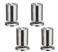 NBKJDSXL 4 patas ajustables para muebles, patas de metal negro para muebles, patas de muebles para armario, armario de TV, cama, sofá, silla, armario de baño (10 cm)