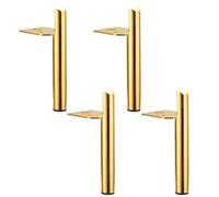 NBKJDSXL 4 patas de muebles doradas, patas de armario con tornillos, patas de muebles de bricolaje, patas de mesa, patas de armario, para sofá, mueble de TV y muebles (15 cm)