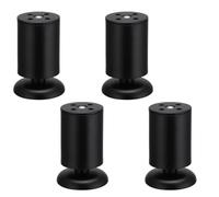 NBKJDSXL 4 patas de muebles, patas de metal ajustables negras, patas de muebles para patas de armario, pies para mesa, patas de gabinete, patas de armario (12 cm)