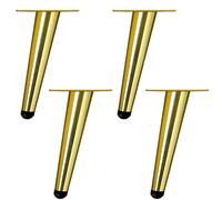 NBKJDSXL 4 patas para muebles, anguladas, patas de mesa de metal, doradas, capacidad de carga de hasta 300 kg, patas de muebles, patas de armario, patas de mesa de café, patas para muebles, sofás,