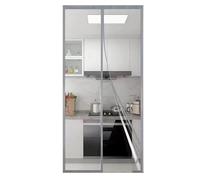 NBKJDSXL Cortina magnética de separación de EVA Transparente, Cierre automático, Apta para dormitorios, cocinas y separadores, Cierre automático, Color Blanco (110x240cm)